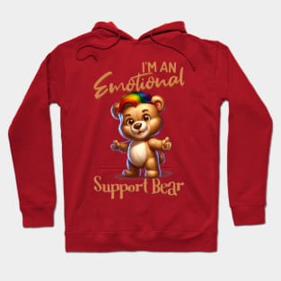 I Am An Emotional Support Bear Pride LGBT Free Hugs Hoodie